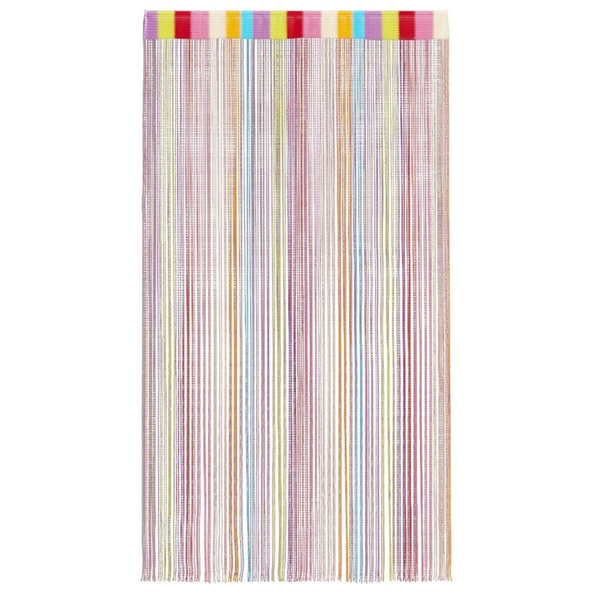 VIDAXL Rideau en fils 2 pcs 140 x 250 cm multicolore