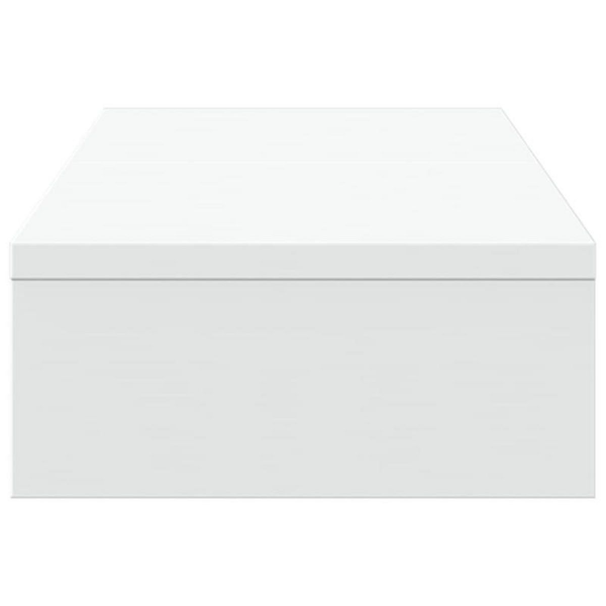 VIDAXL Support de moniteur réglable blanc bois d ingénierie