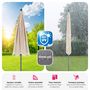 Voir la diapositive 5 : tectake Parasol VANESSA 200 x 125 cm réglable en hauteur et inclinable