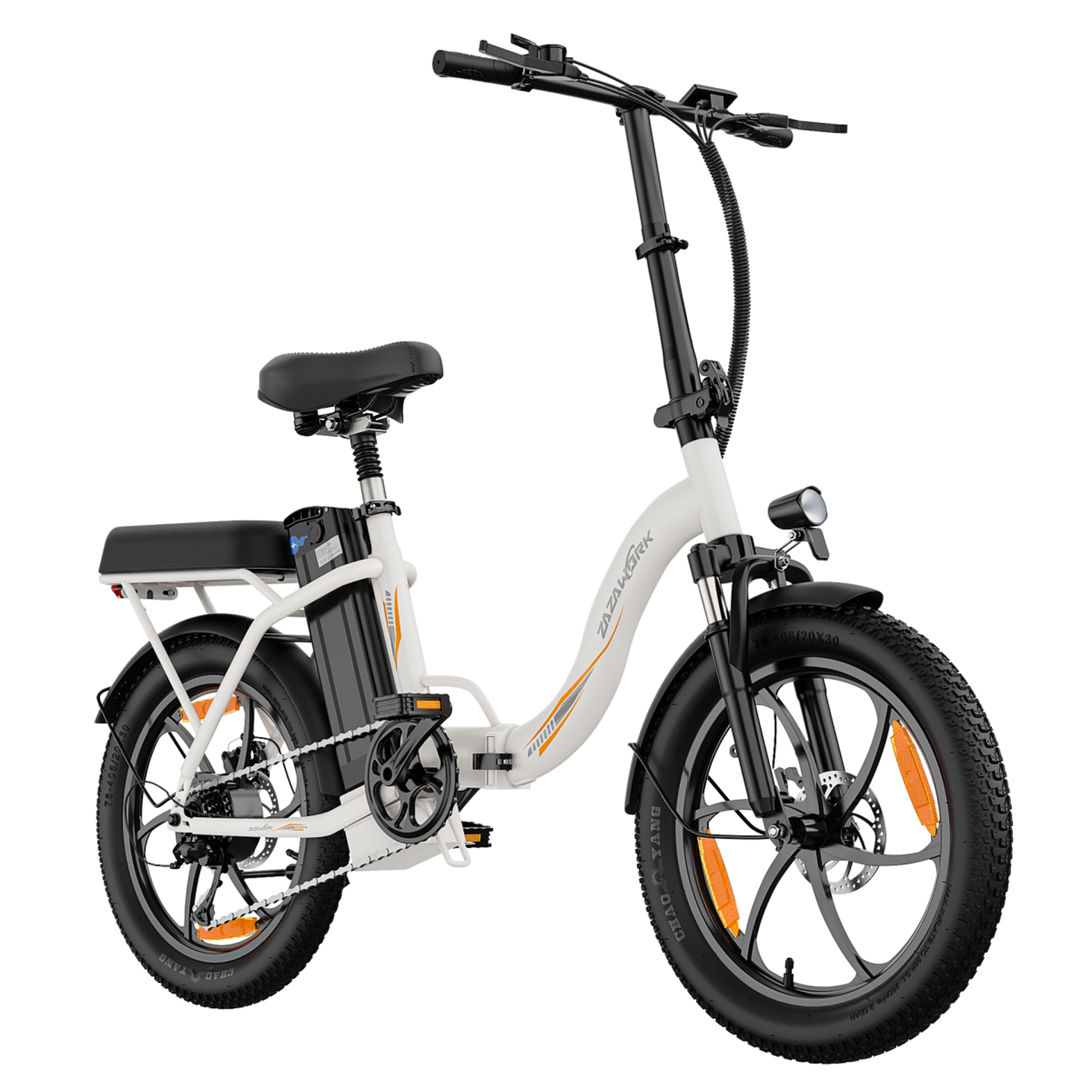 Voir la diapositive 2 : ZAZAWORK Vélo électrique pliant ZAZAWORK C16