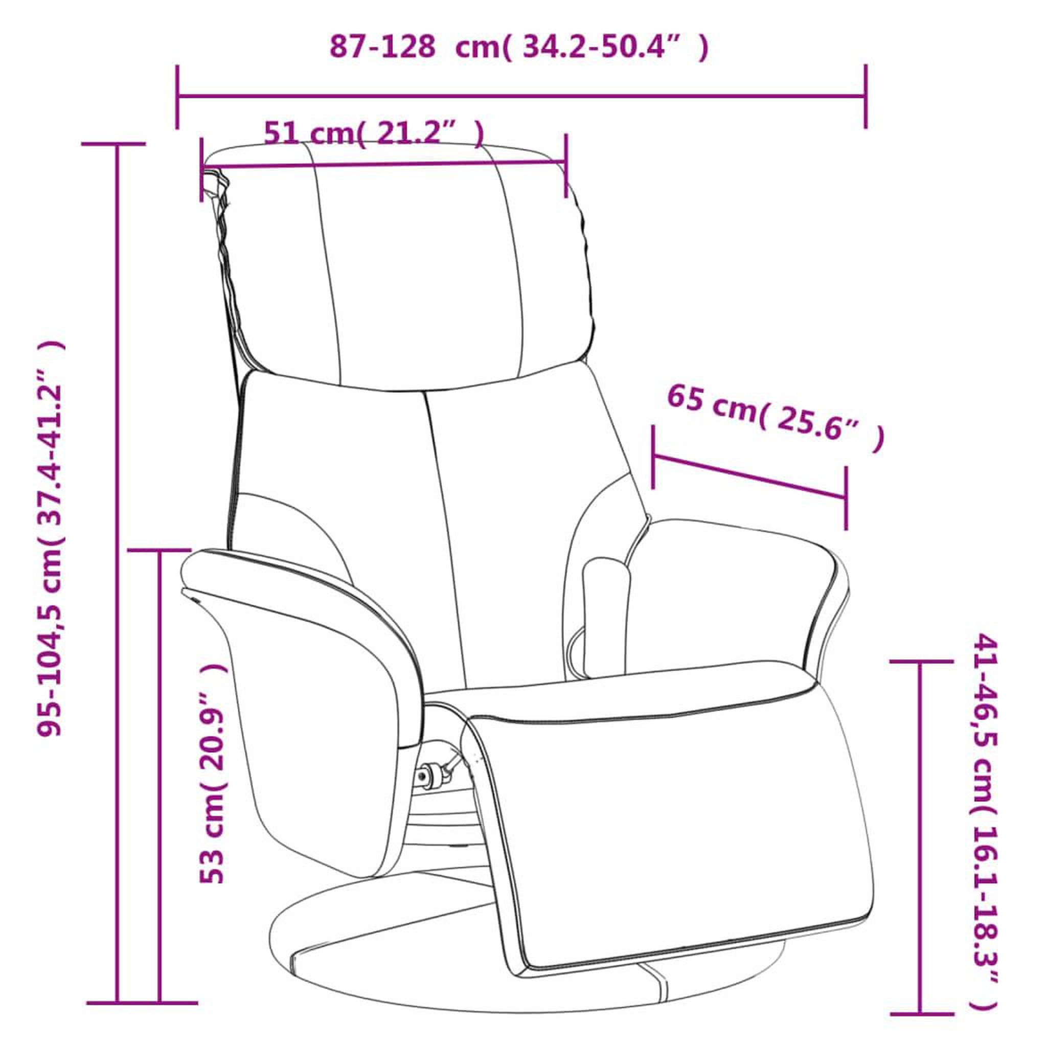 Voir la diapositive 6 : VIDAXL Fauteuil inclinable de massage repose-pieds noir similicuir