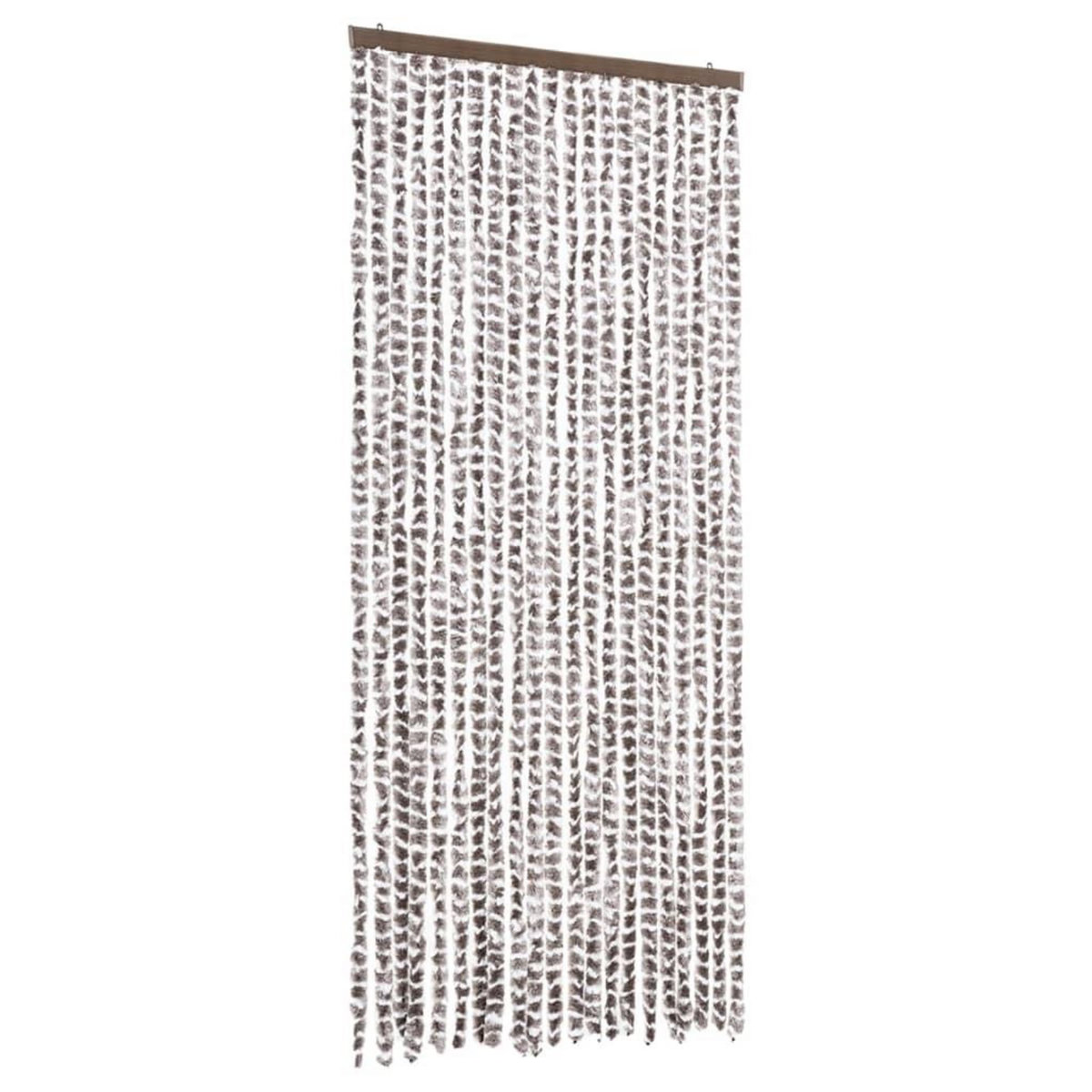 VIDAXL Moustiquaire Taupe et blanc 90x220 cm Chenille