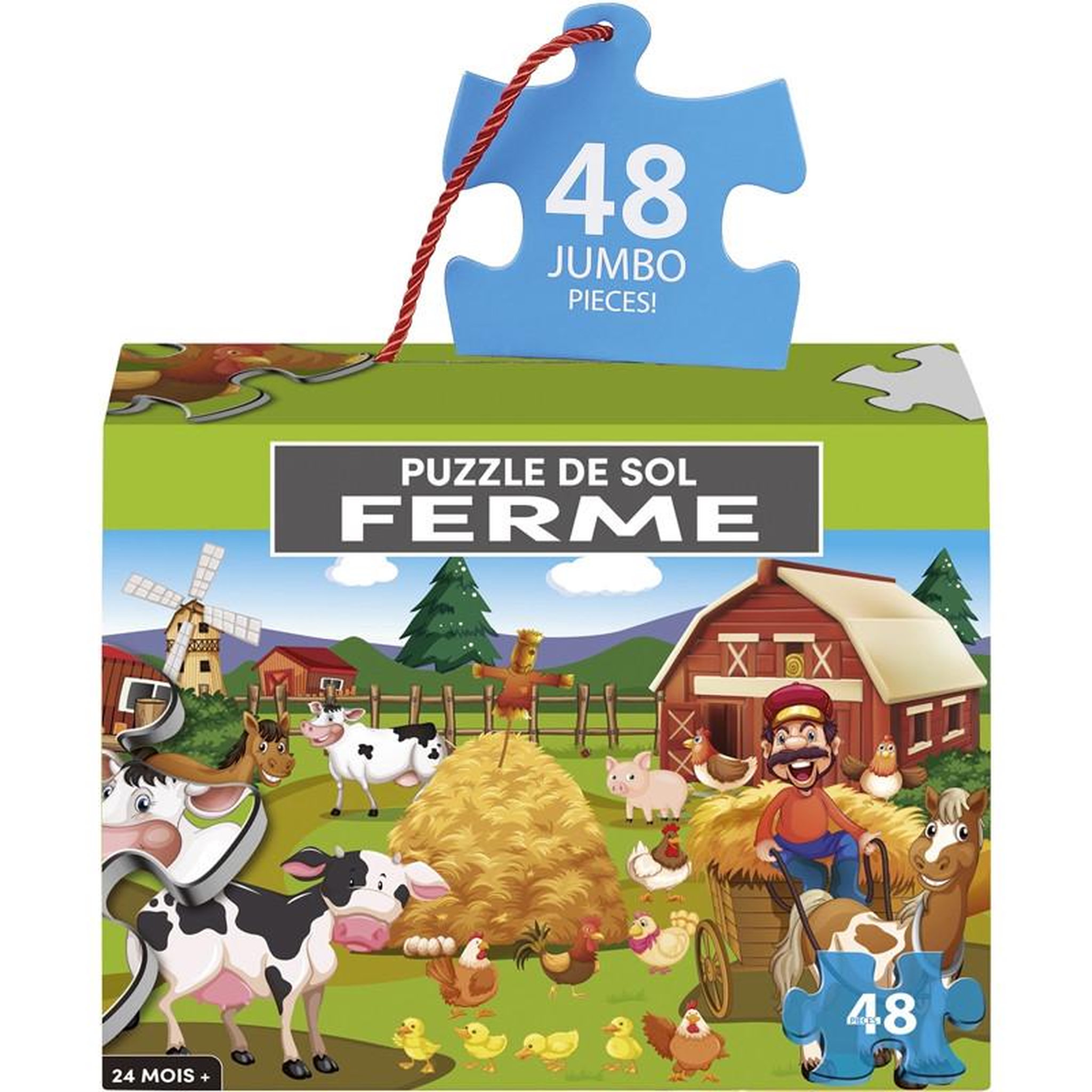 Voir la diapositive 2 : Puzzle de sol 48 pièces - Assortiment aléatoire - Modèle ABC 593346