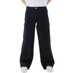 NAME IT Pantalon en Toile  Fille Name it Wide Twill. Coloris disponibles : Noir