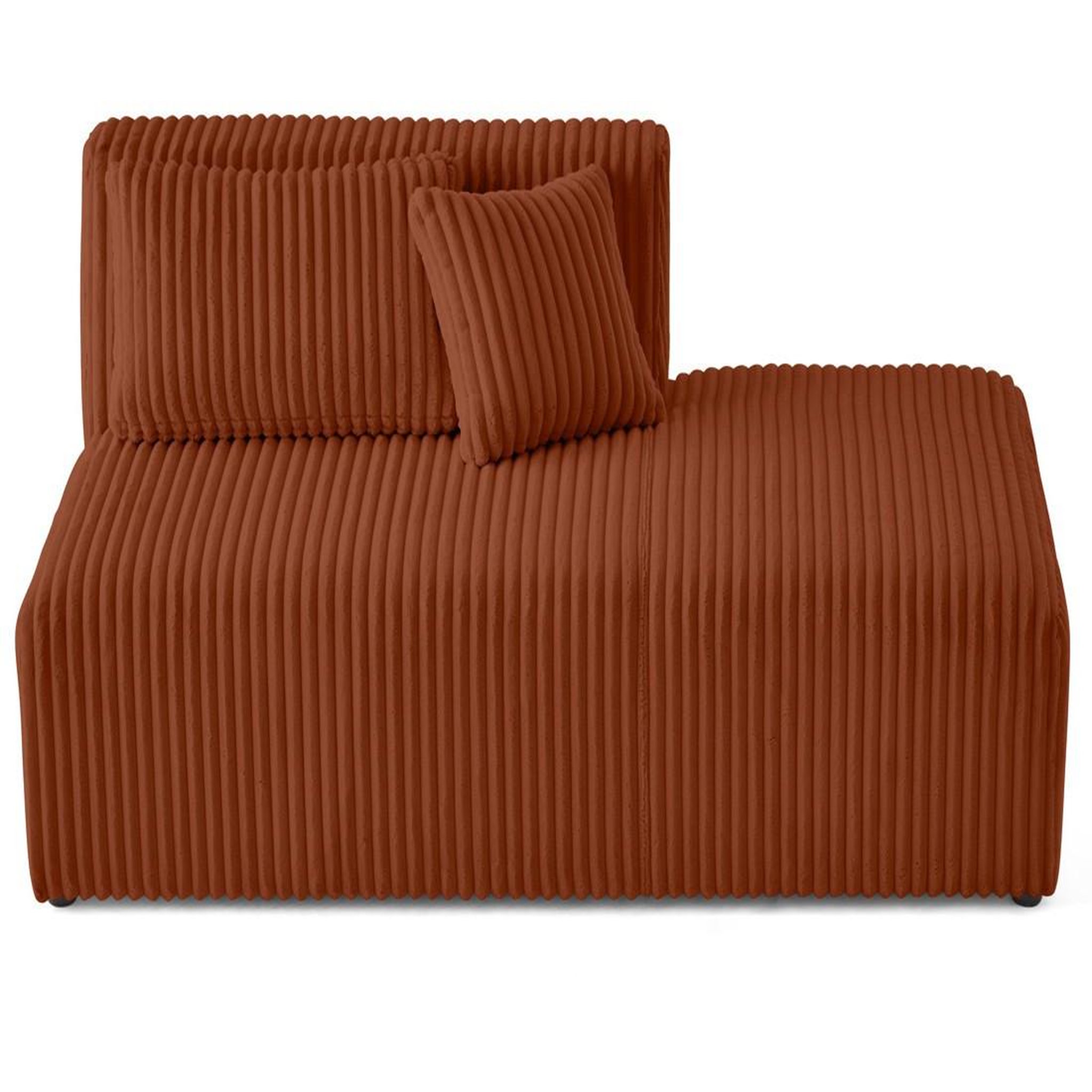 Voir la diapositive 6 : LISA DESIGN Victoire - module d'assise droit en velours côtelé grosses côtes