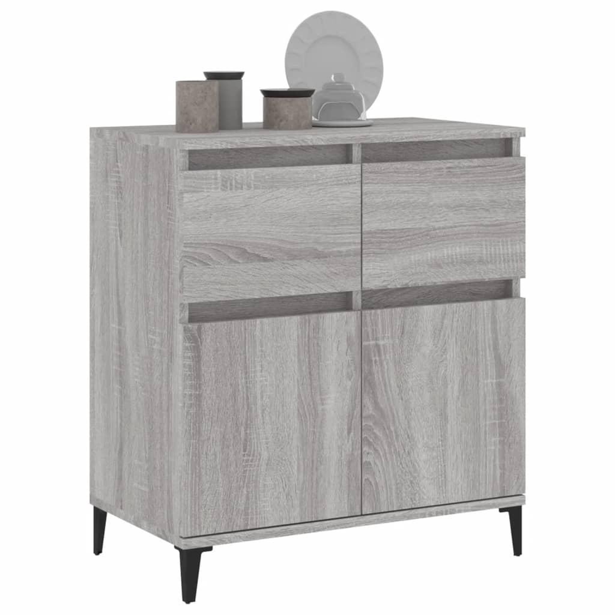 Voir la diapositive 4 : VIDAXL Buffet Sonoma gris 60x35x70 cm Bois d'ingenierie