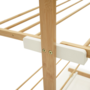 Voir la diapositive 6 : ID MARKET Séchoir à linge bambou RITA 3 niveaux étendoir pliable H.150 cm