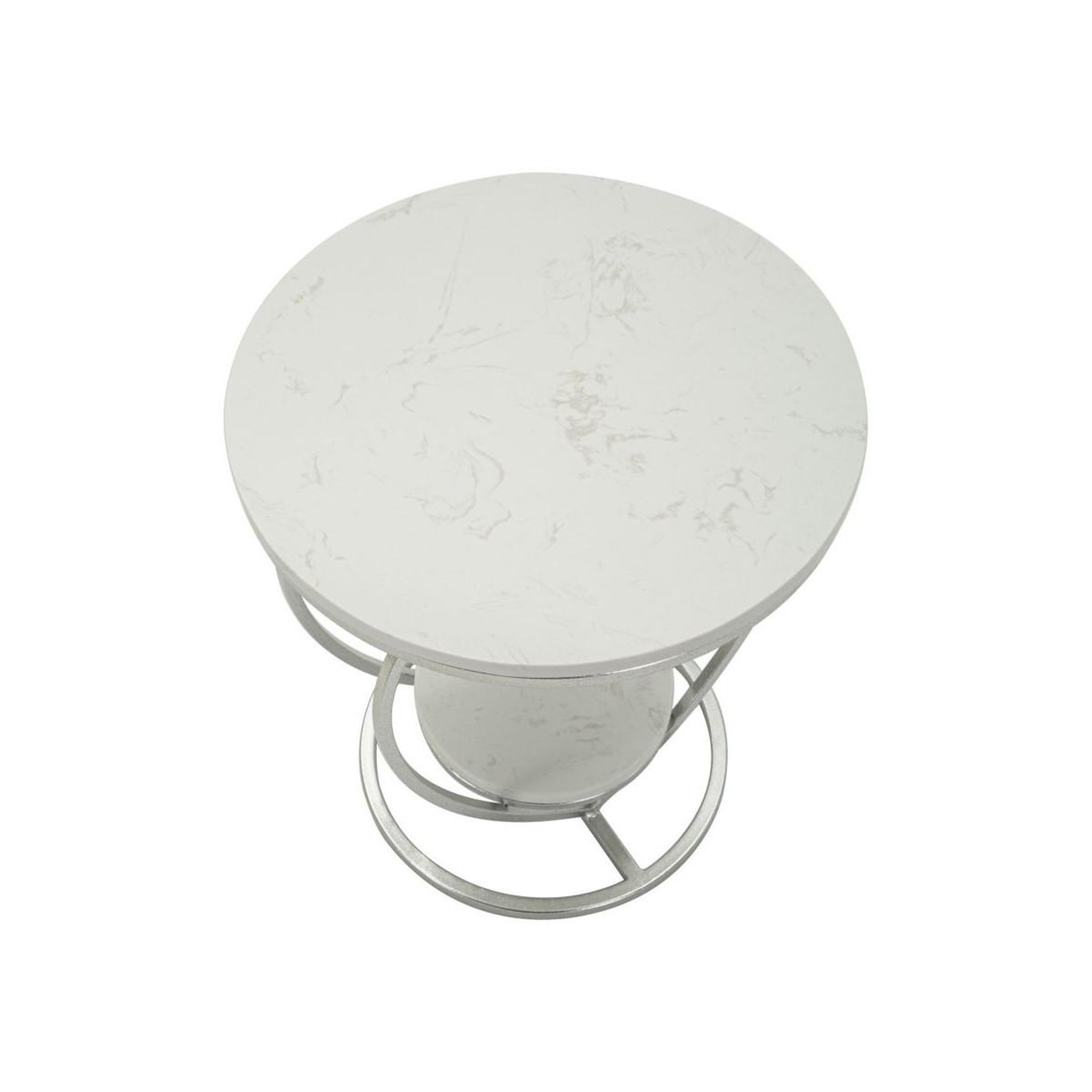 Voir la diapositive 3 : Paris Prix Table d'appoint design  heart  45cm argent