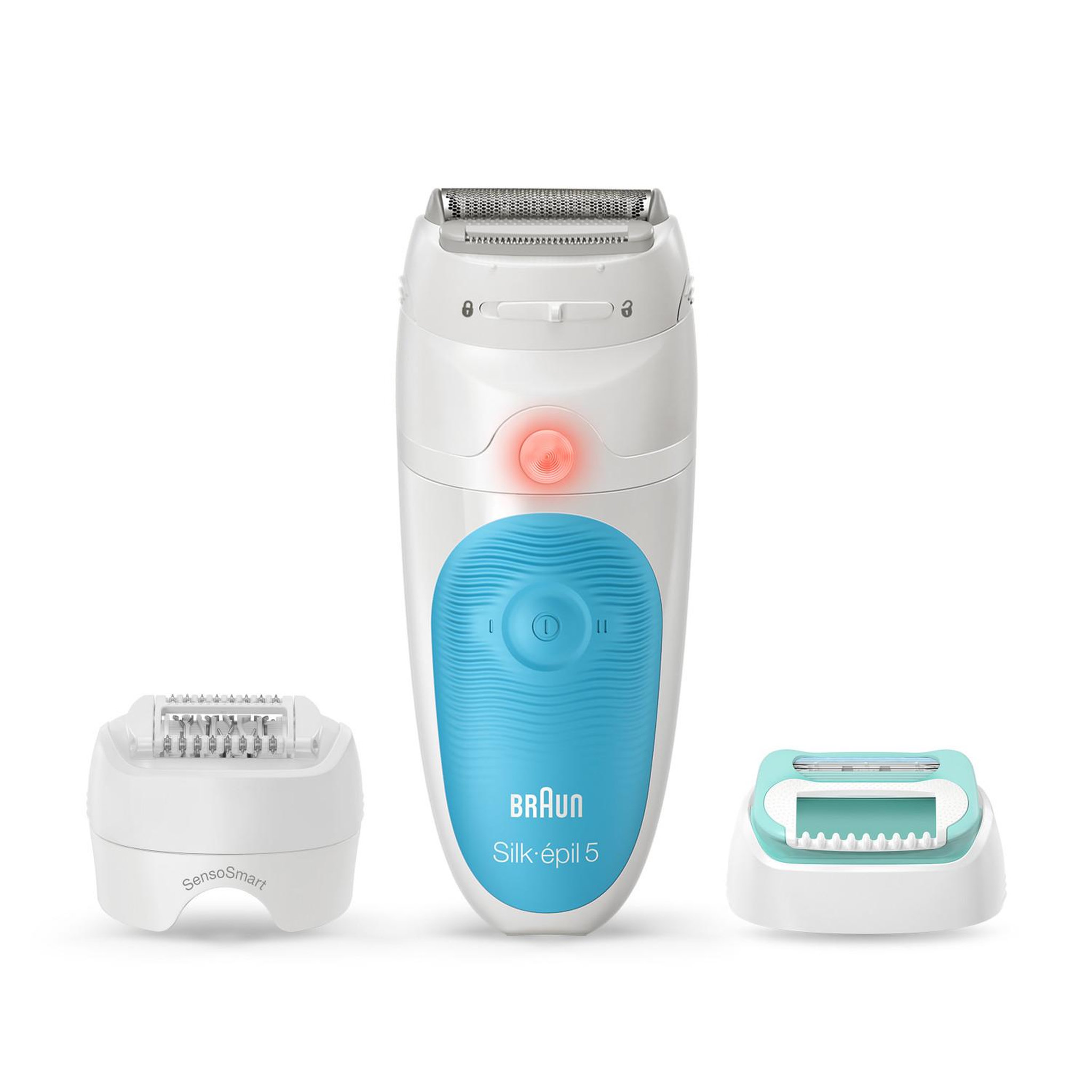 Voir la diapositive 2 : BRAUN Braun silk-épil 5 wet&dry 81706331 épilateur blanc, turquoise 28 pince(s)