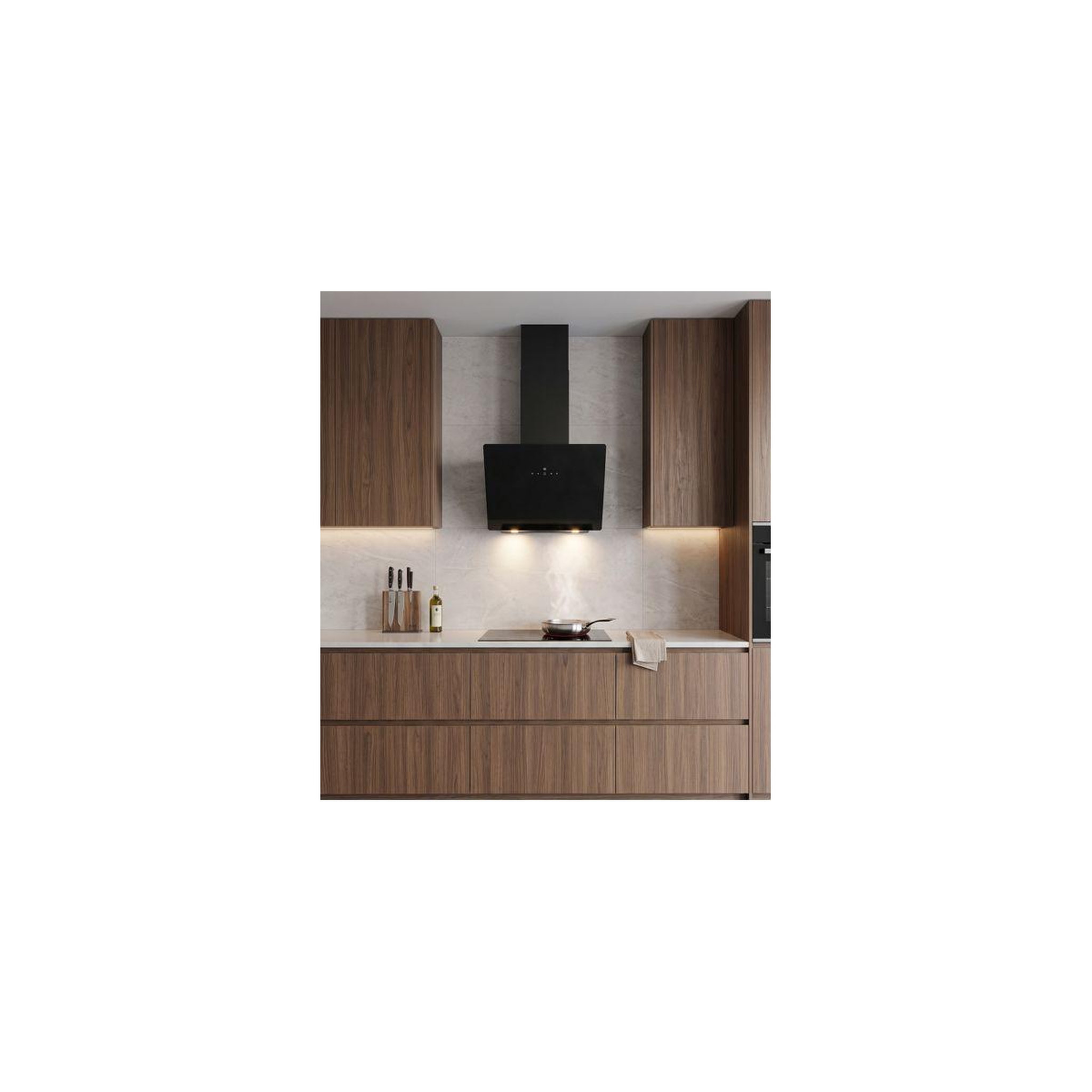 Voir la diapositive 5 : ESSENTIEL B Hotte décorative murale inclinée ehi60b