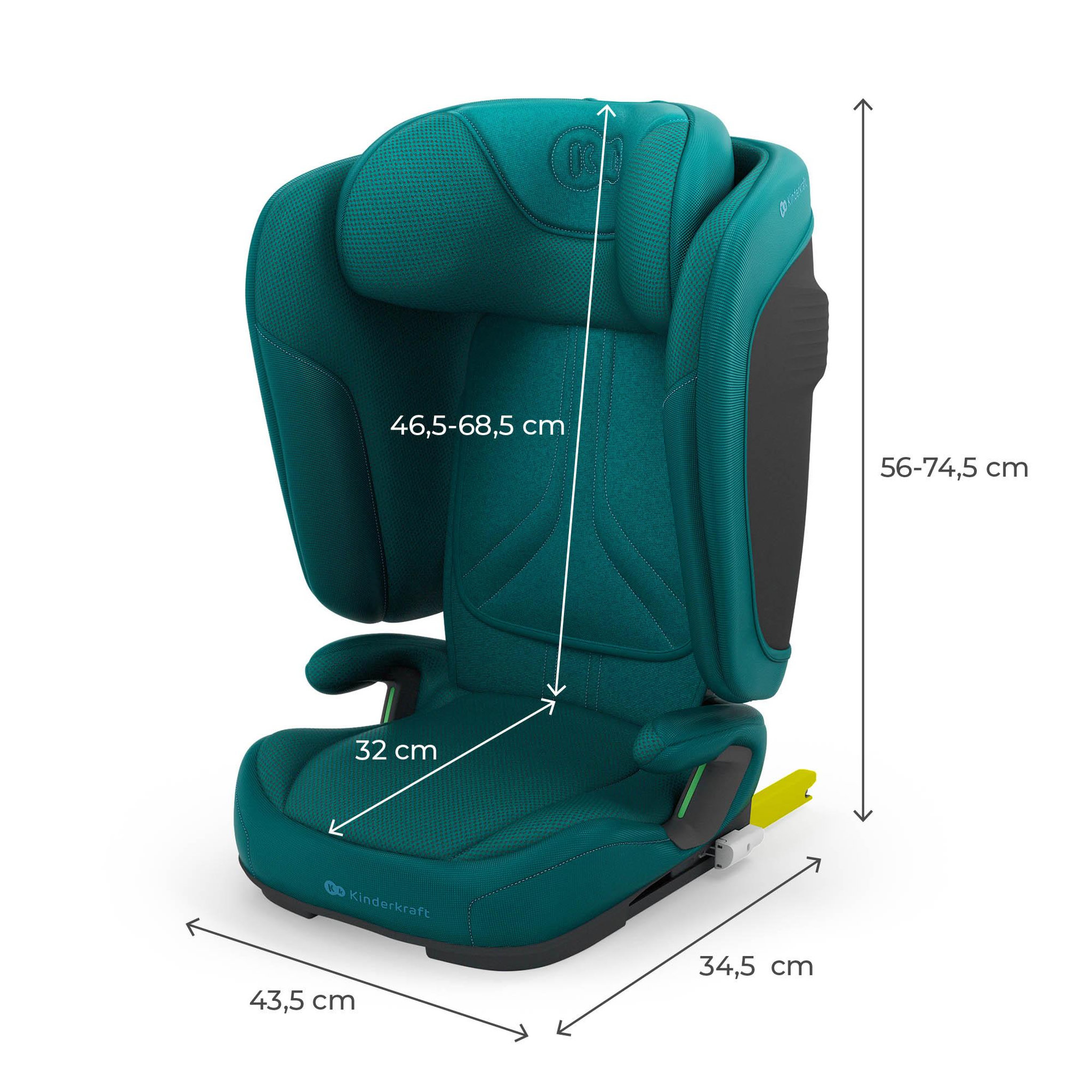 Voir la diapositive 6 : KINDERKRAFT Siège auto isofix pliable avec protection