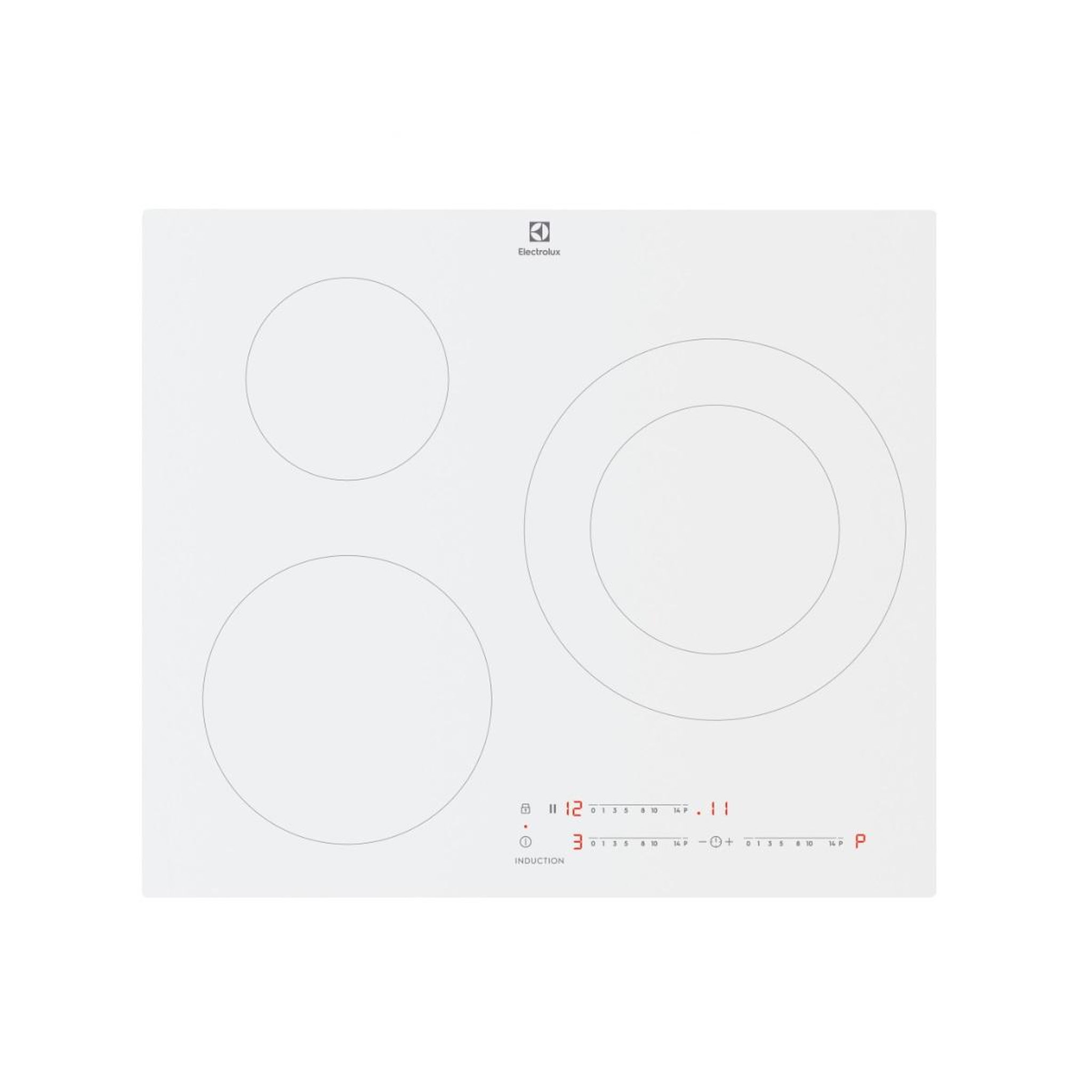 ELECTROLUX La table de cuisson à  induction 59cm 3 feux 7350w - LIT60342CW/1