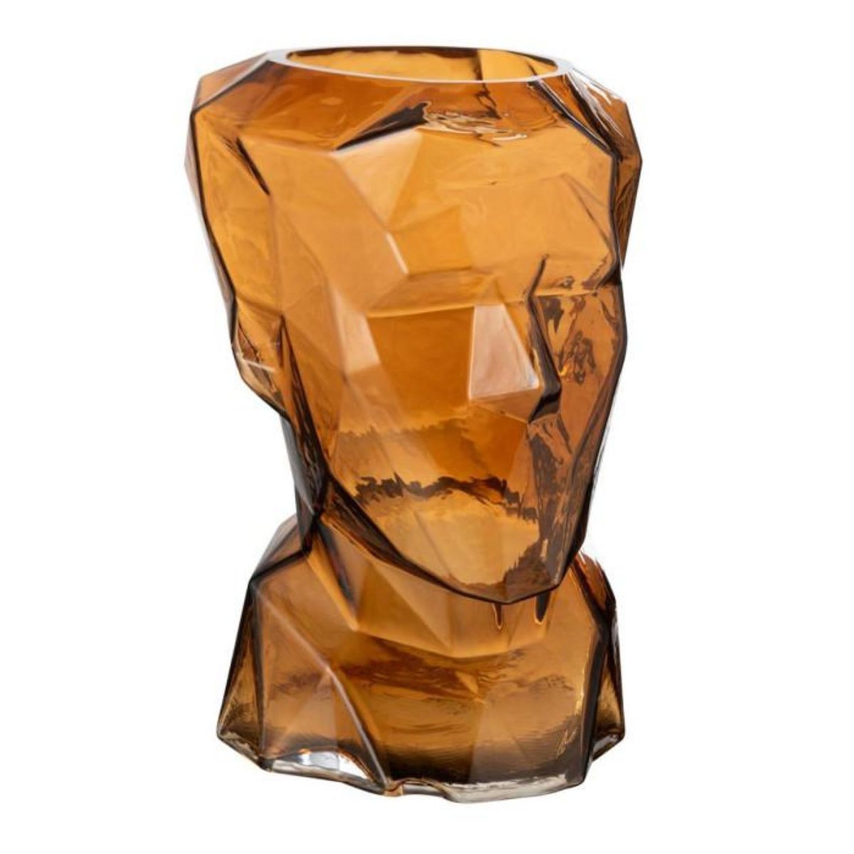 Paris Prix Vase Design Visage  Elea  30cm Marron