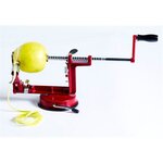 Pèle-pommes en acier rouge