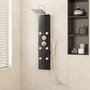 Voir la diapositive 1 : VIDAXL Panneau de douche Verre 25x47,5x130 cm Noir