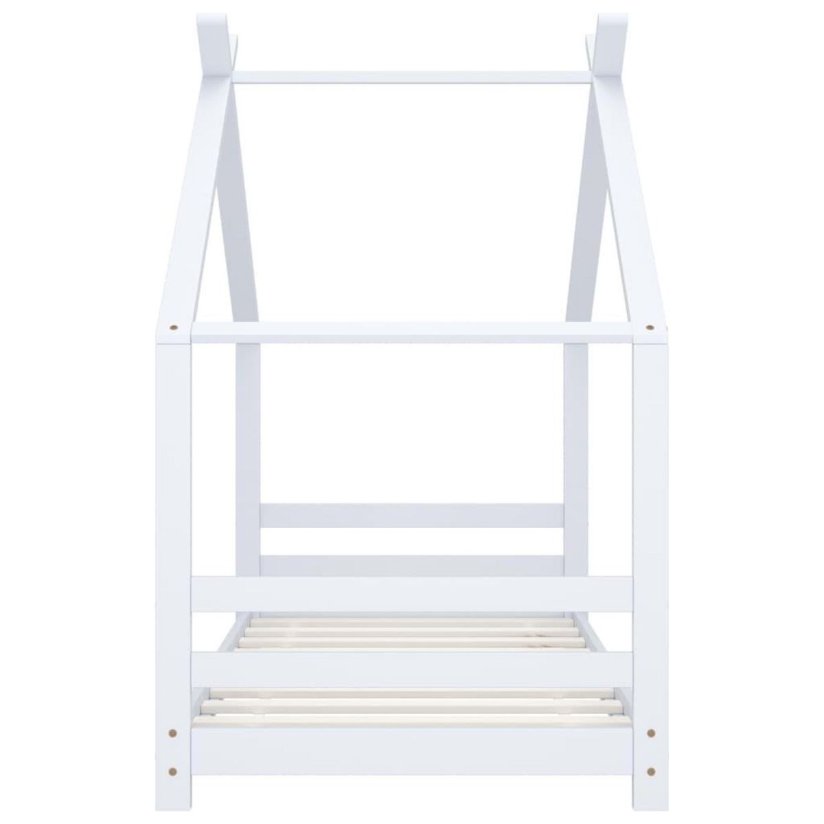 VIDAXL Cadre de lit d'enfant Blanc Bois de pin massif 80x160 cm