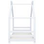 Voir la diapositive 3 : VIDAXL Cadre de lit d'enfant Blanc Bois de pin massif 80x160 cm