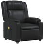 Voir la diapositive 4 : VIDAXL Fauteuil de massage inclinable Noir Similicuir