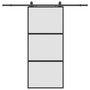 Voir la diapositive 2 : VIDAXL Porte coulissante avec kit de quincaillerie noir 90x205 cm