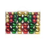 VIDAXL Boules de Noël 100 pcs Rouge/Dore/Vert