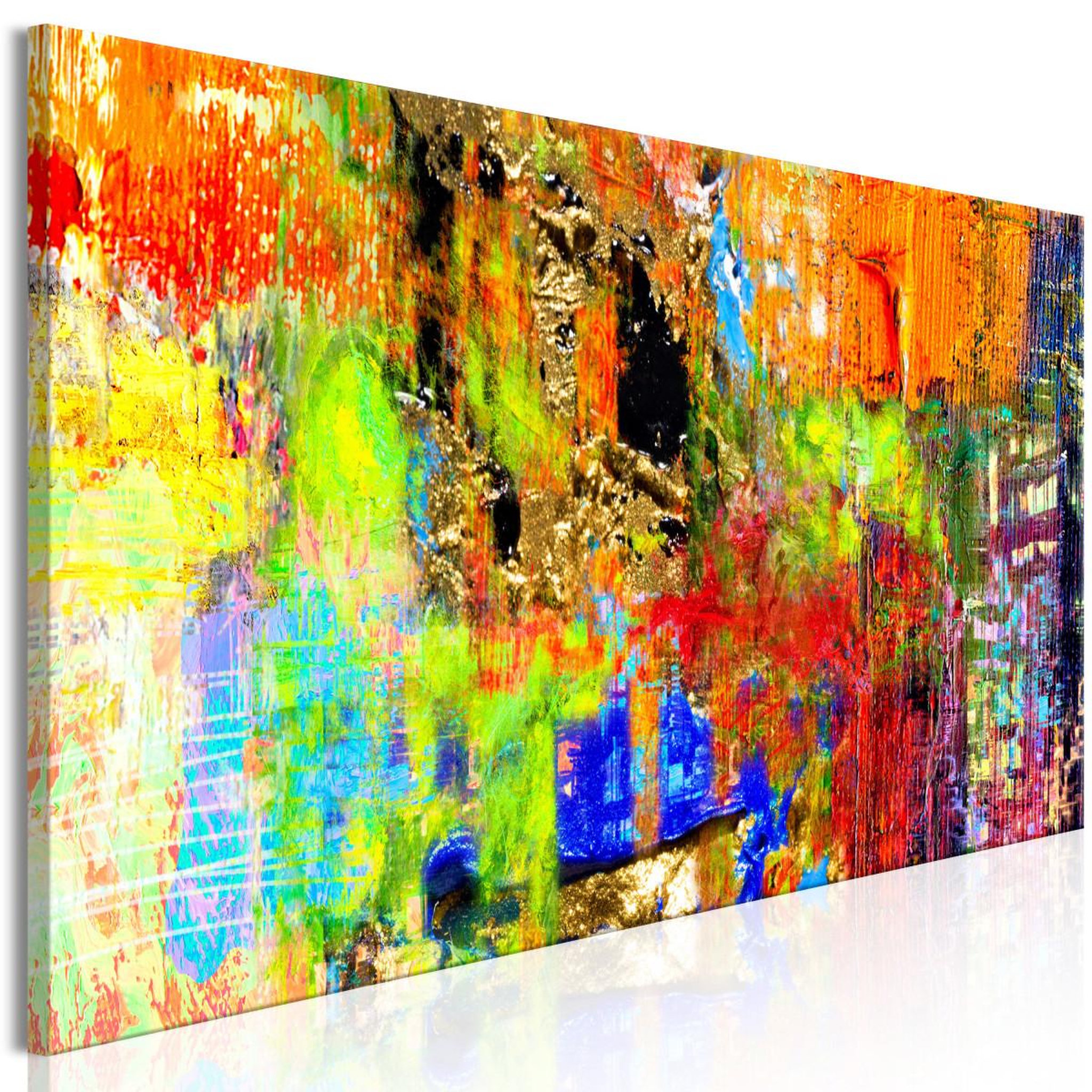 Voir la diapositive 1 : Paris Prix Tableau Imprimé  Colourful Abstraction Narrow