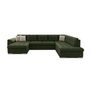 Voir la diapositive 5 : BEST MOBILIER Chuck - canapé panoramique xxl - convertible avec coffre - 7 places - droit