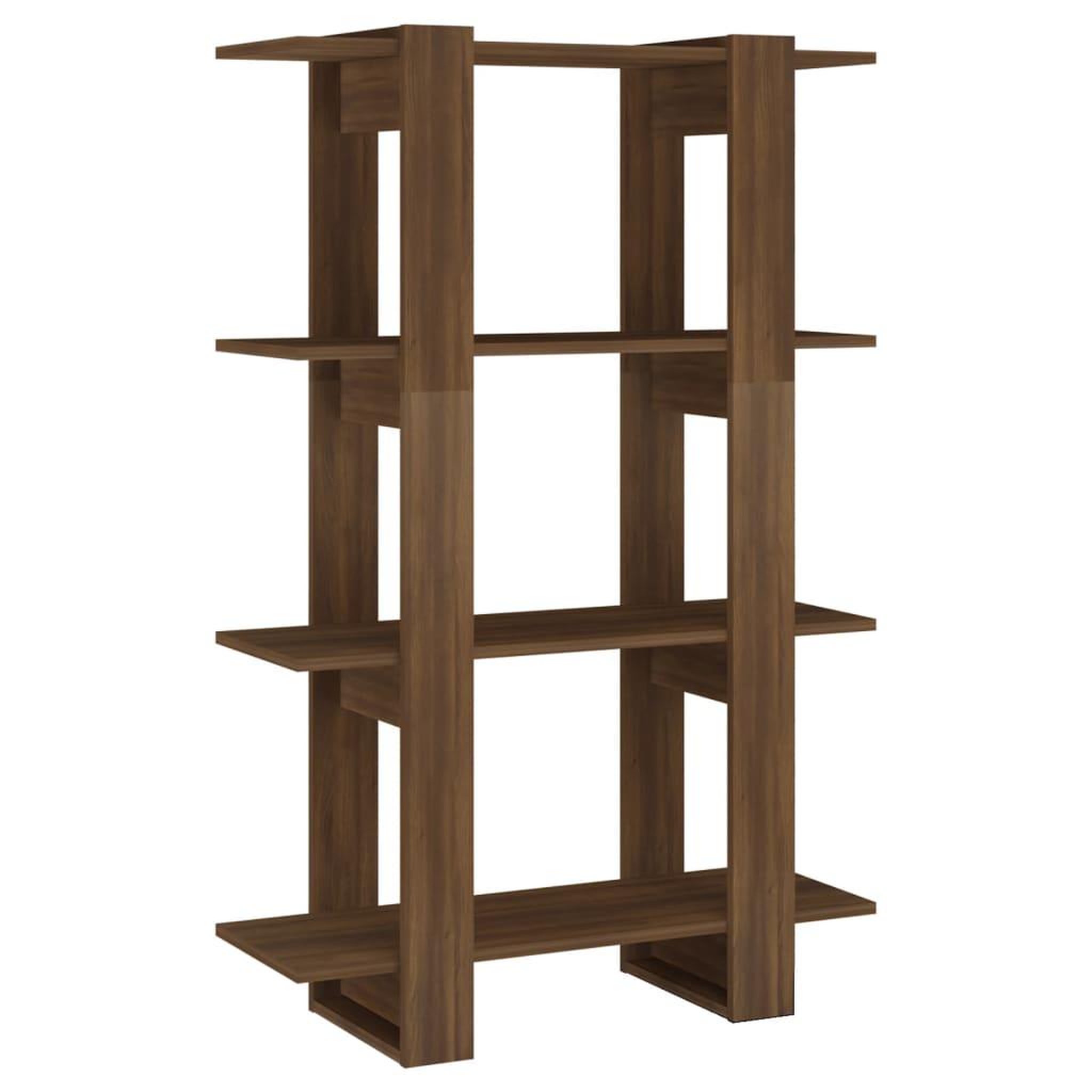 Voir la diapositive 2 : VIDAXL Bibliotheque/Separateur de piece Chene Marron 80x30x123,5 cm