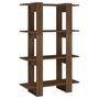 Voir la diapositive 2 : VIDAXL Bibliotheque/Separateur de piece Chene Marron 80x30x123,5 cm