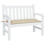 Voir la diapositive 1 : VIDAXL Coussin de banc de jardin beige 100x50x7 cm tissu oxford