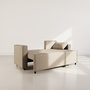 Voir la diapositive 2 : BEST MOBILIER Jonas - canapé d'angle réversible 4 places convertible avec coffre en tissu texturé