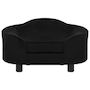 Voir la diapositive 3 : VIDAXL Canapé pour chien Noir 67x47x36 cm Peluche