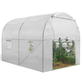 Voir la diapositive 1 : ID MARKET Serre tunnel de jardin 6M² blanche gamme maraîchère ROMA 2x3M