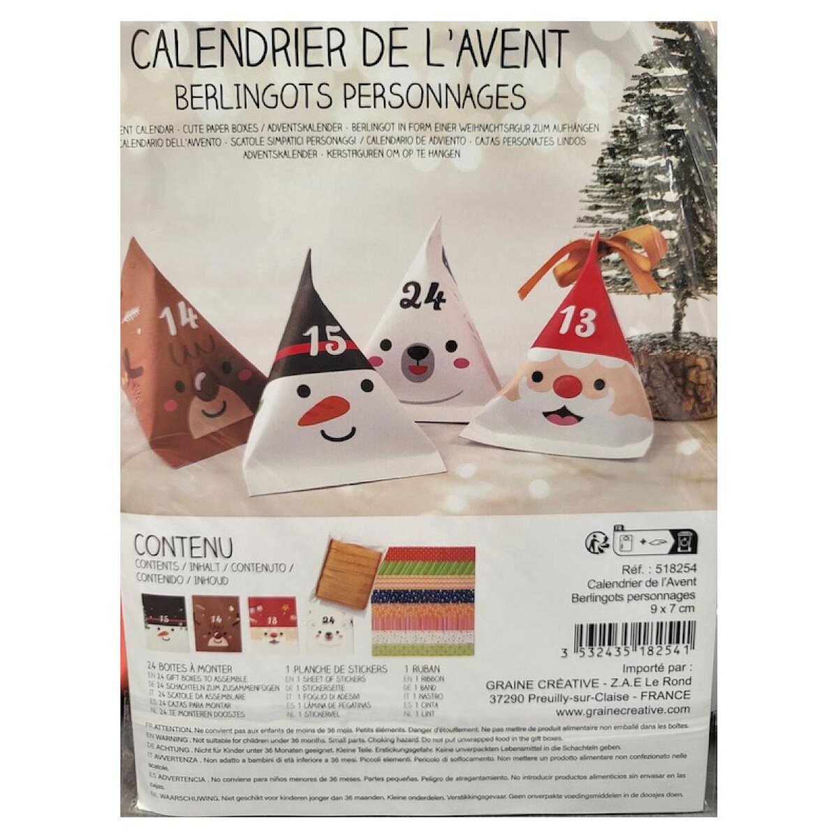 Graine créative Calendrier de l'avent Berlingots personnages