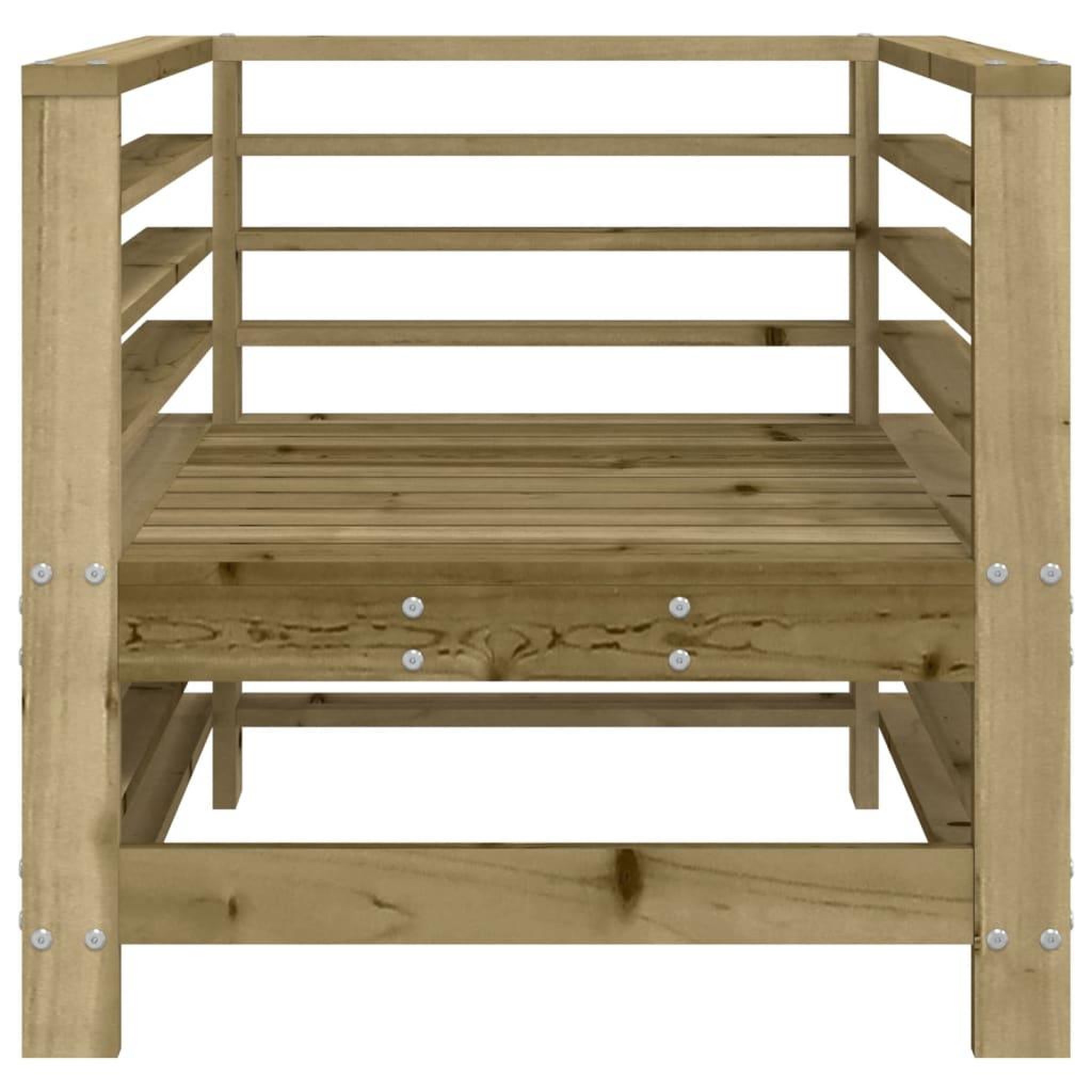 Voir la diapositive 4 : VIDAXL Chaises de jardin lot de 2 bois de pin impregne