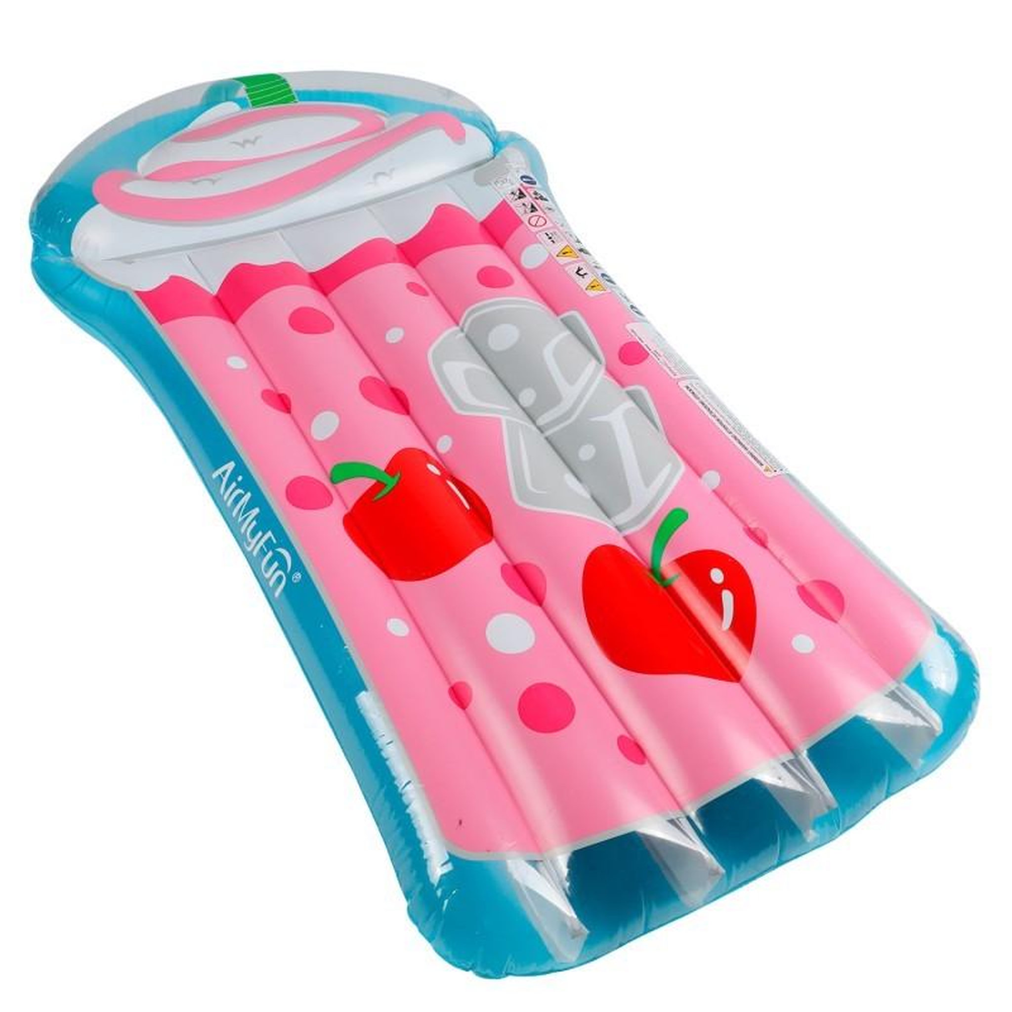 Voir la diapositive 3 : AIRMYFUN Matelas Gonflable d'Eau Géant, Ultra Confort, pour Piscine & Plage - Smoothie 185 x 100 cm