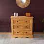 Voir la diapositive 4 : IDIMEX Commode TEQUILA, 3 tiroirs en pin massif style mexicain