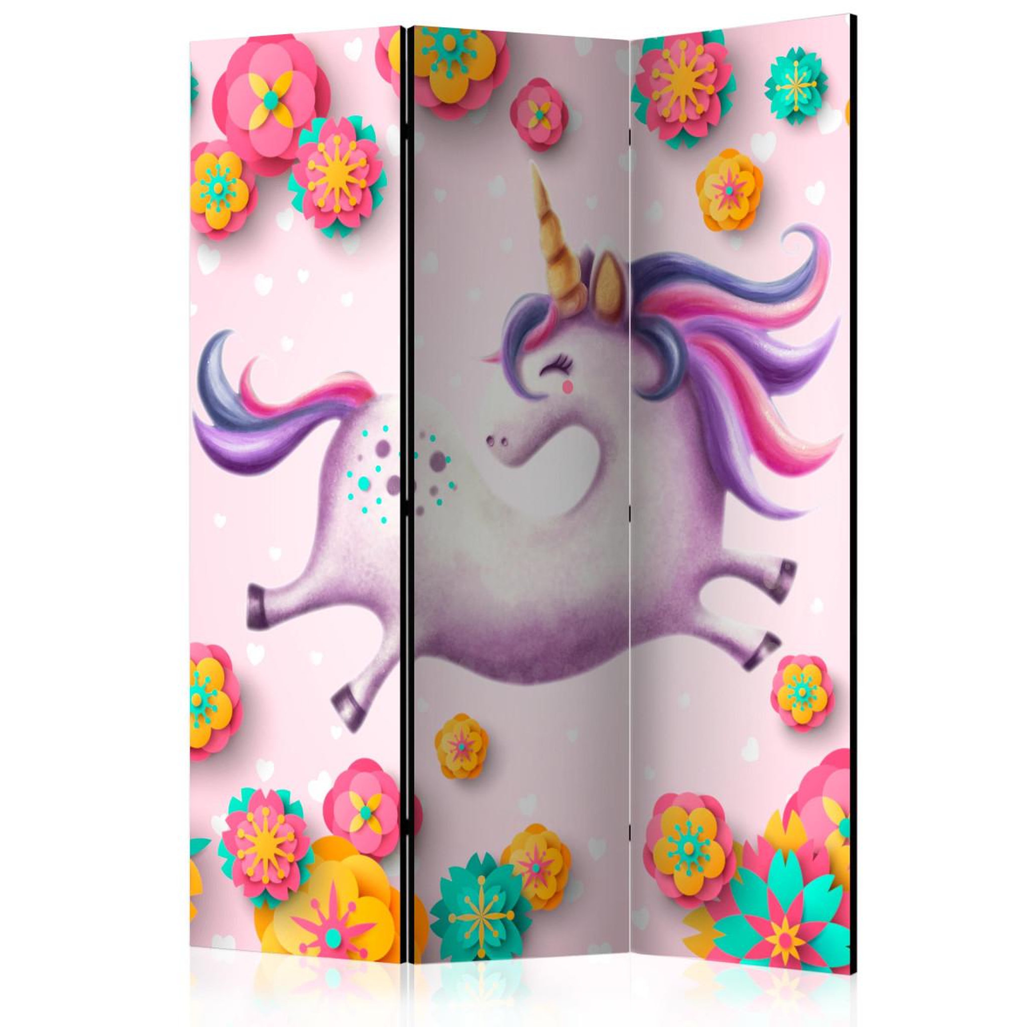 Paris Prix Paravent 3 volets  lithe unicorn  135x172cm