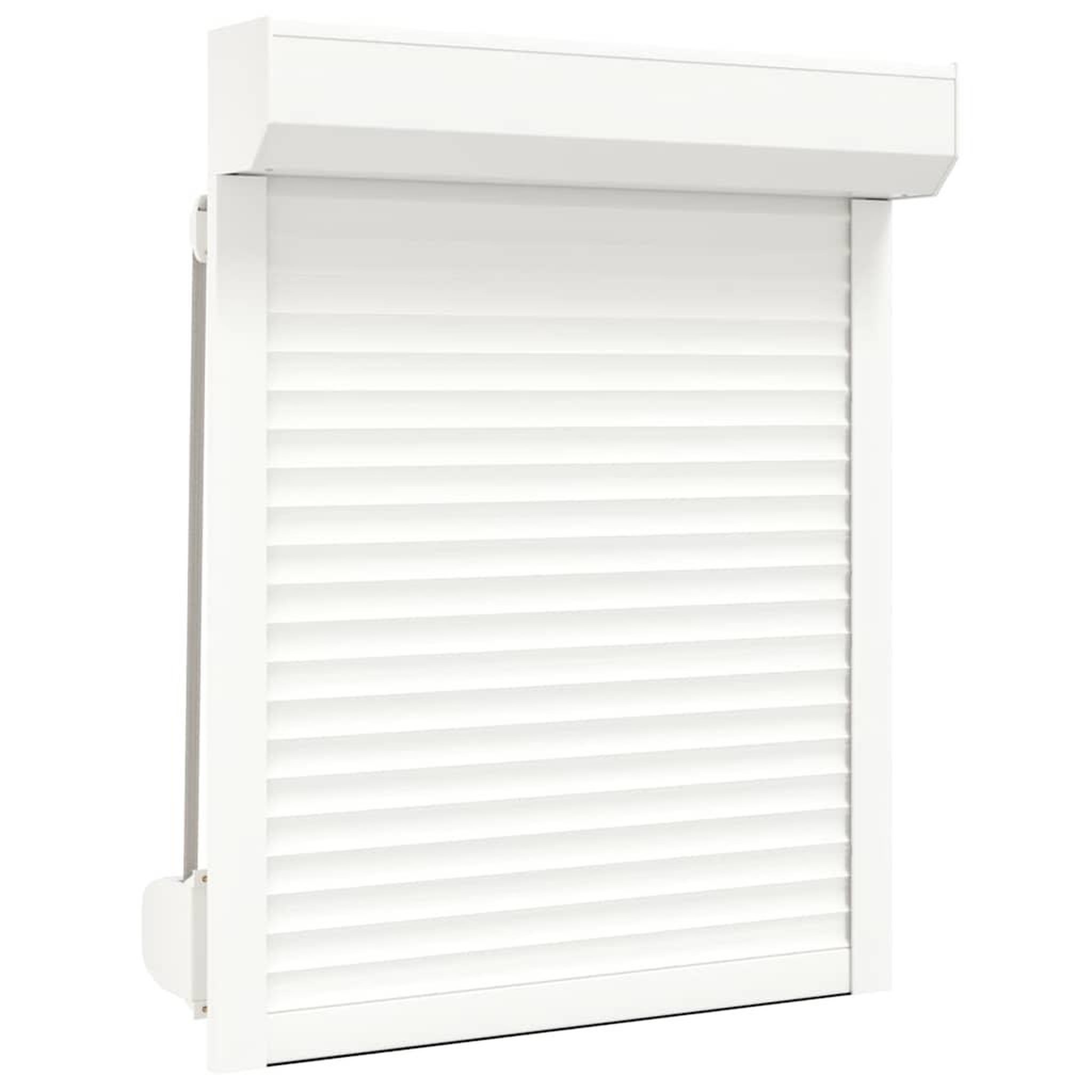 Voir la diapositive 2 : VIDAXL Volet roulant aluminium 80x100 cm blanc