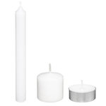 COMPTOIR DE LA BOUGIE Coffret 21 Bougies  3 Formats  20cm Blanc