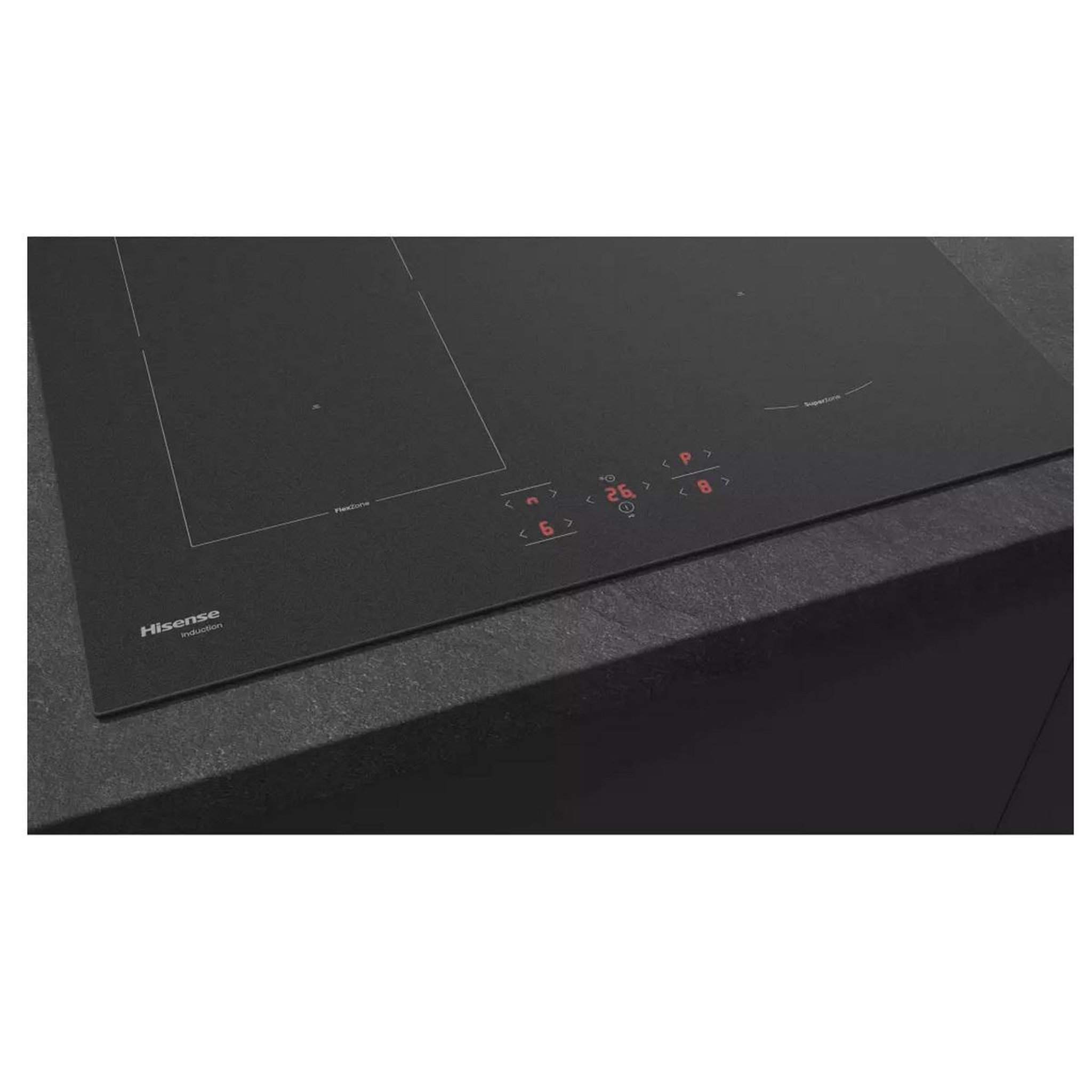 Voir la diapositive 4 : Hisense Table de cuisson induction 60cm 4 feux 7200w noir - hi6431srfz