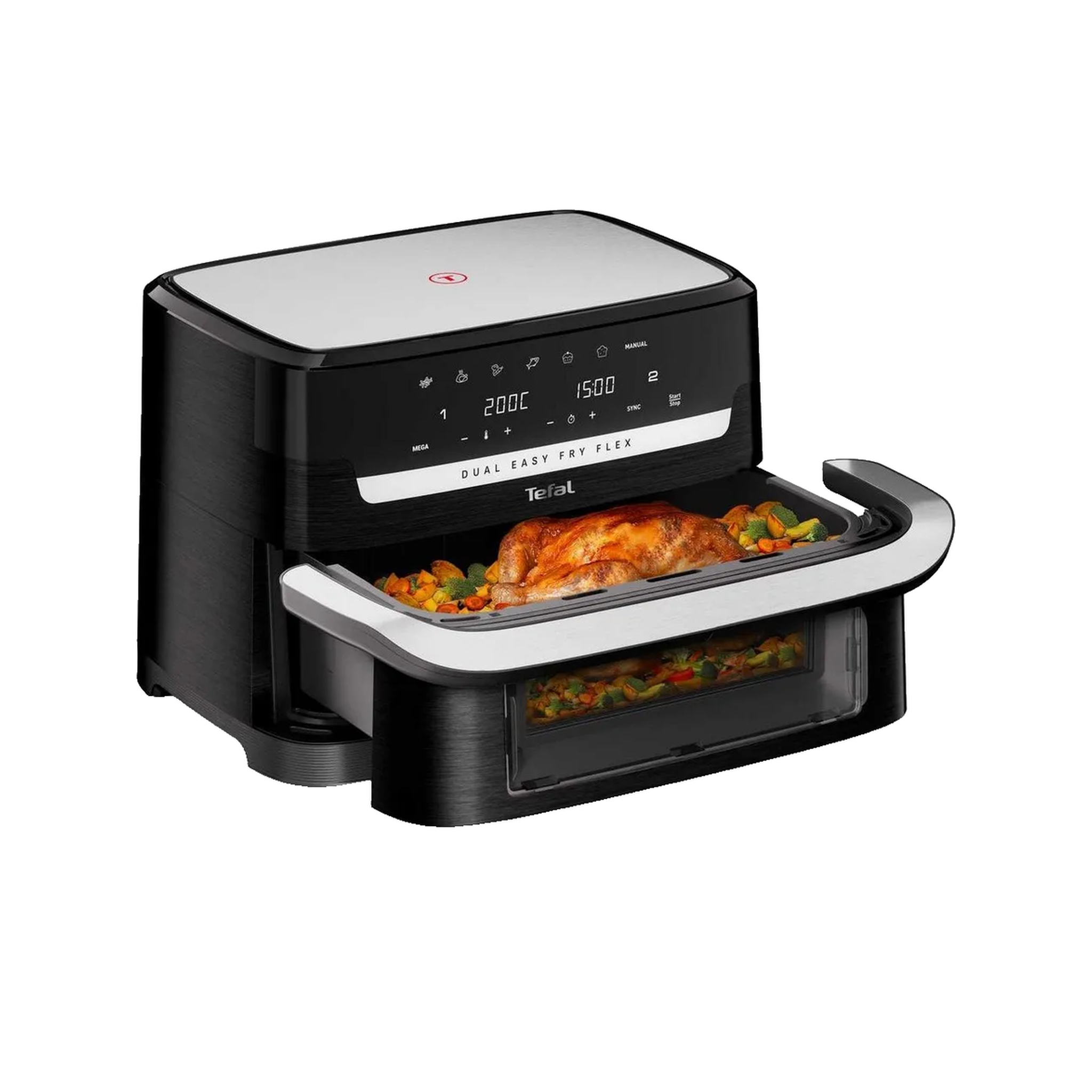 TEFAL friteuse à air dual easy fry flex 9L