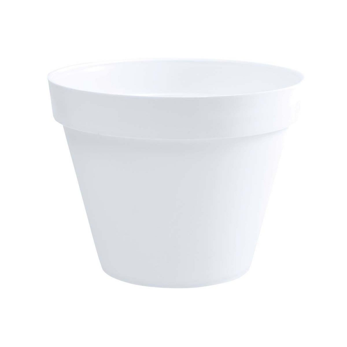 Eda Pot de fleur rond Toscane Ø 60 x H.47 cm - Blanc - Eda