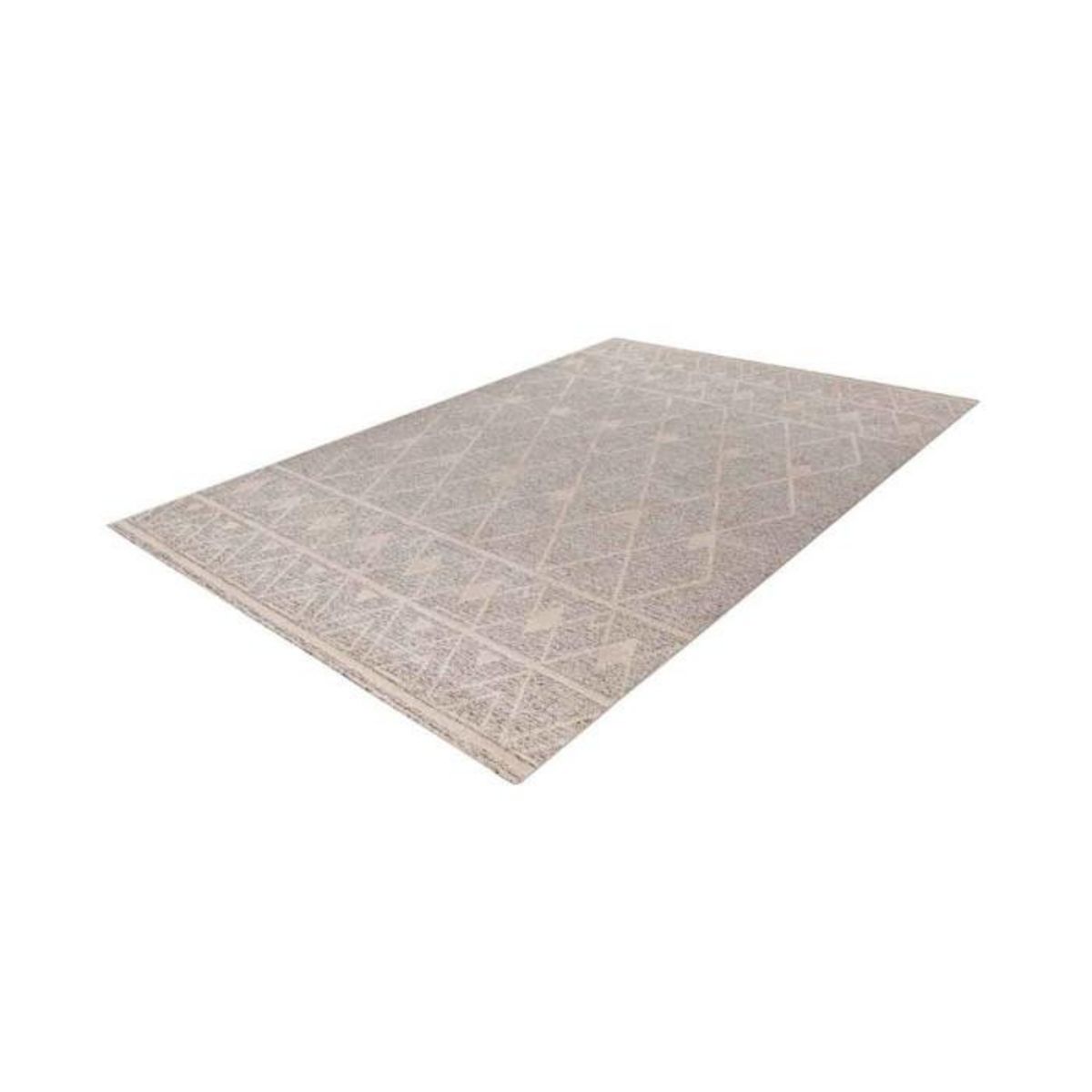 Paris Prix Tapis Tissé Géométrique  Rhombus  Beige & Marron