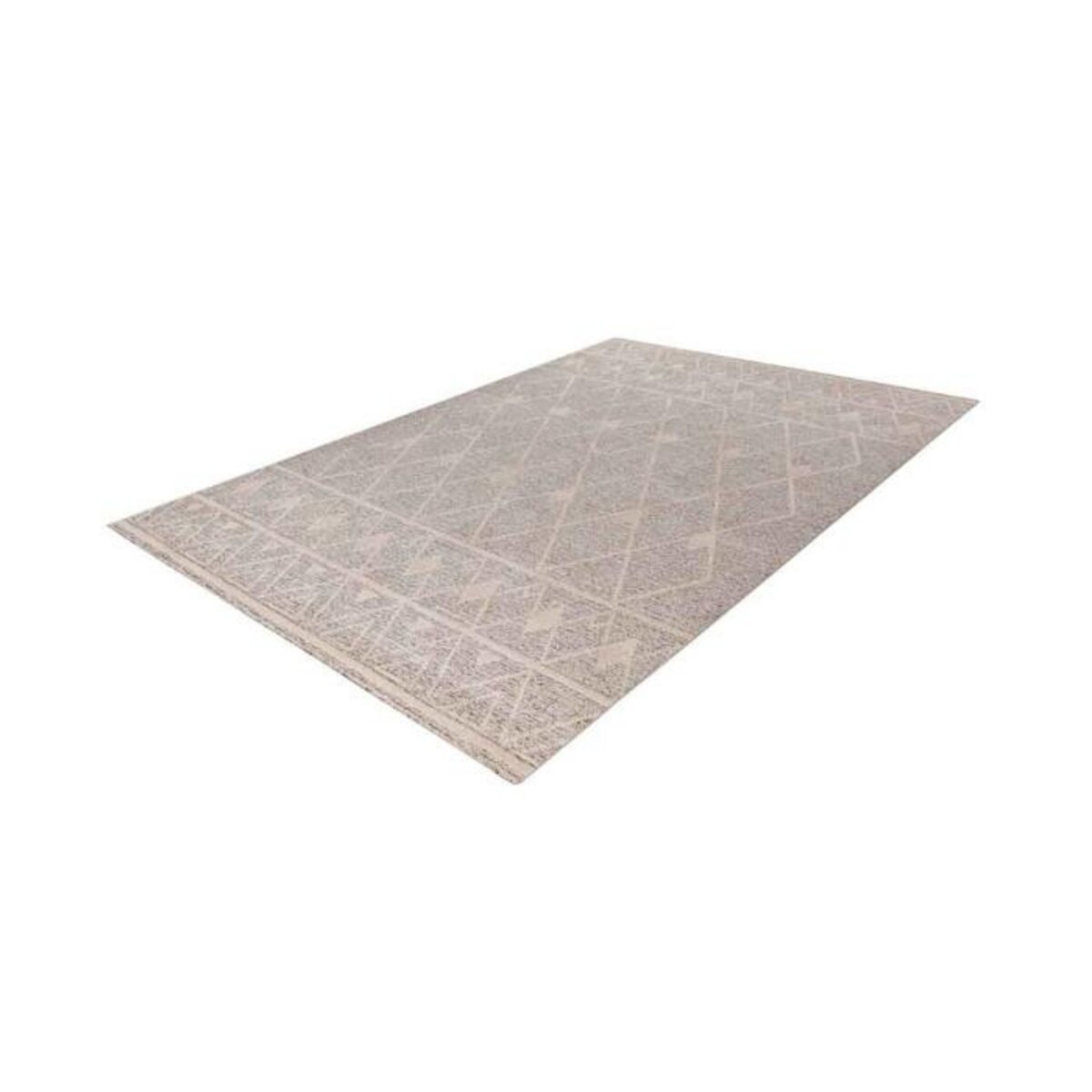 Paris Prix Tapis Tissé Géométrique  Rhombus  Beige & Marron