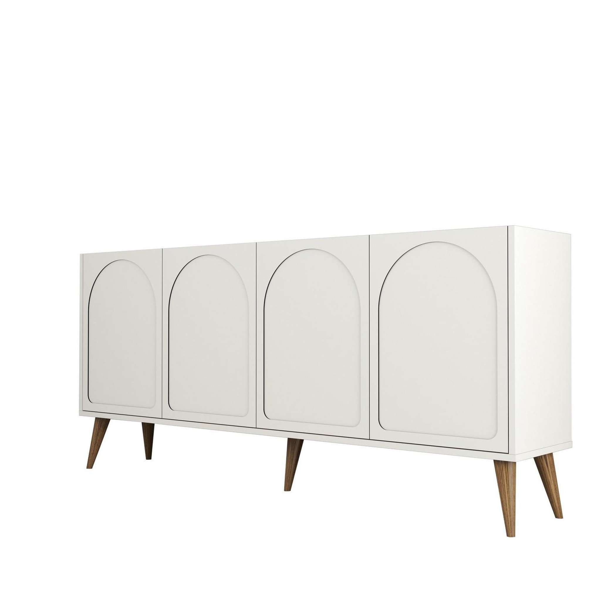 Habitat et Jardin Buffet en bois  lyon  - 180 x 35 x 81 cm - crème