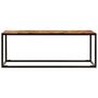 Voir la diapositive 3 : VIDAXL Table basse 110x60x40 cm Bois d'acacia solide et acier