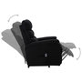 Voir la diapositive 4 : VIDAXL Fauteuil Noir Tissu