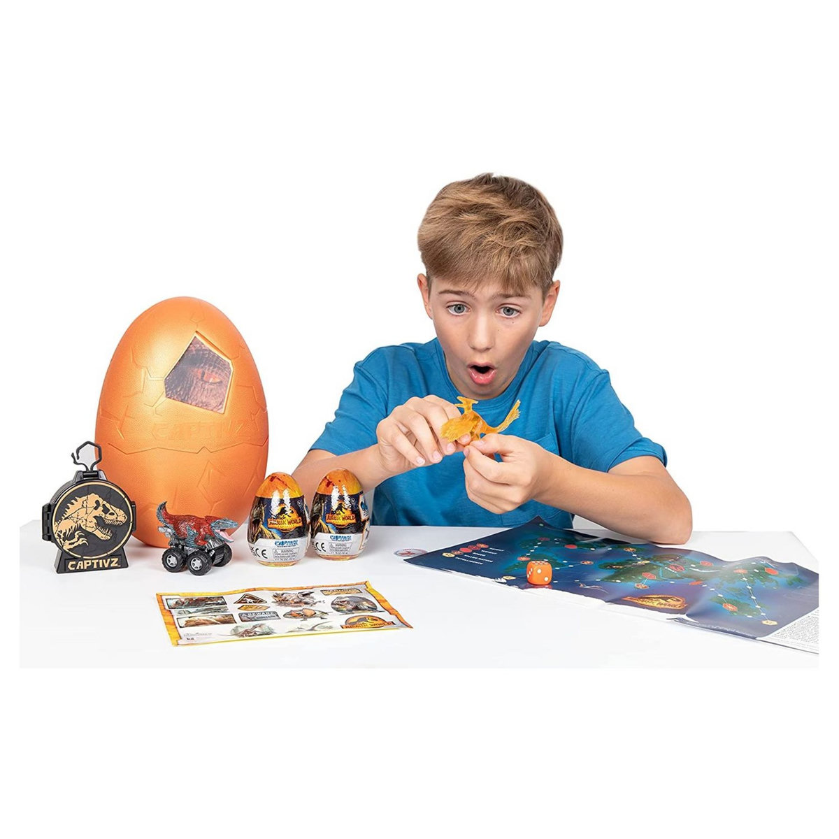 SILVERLIT Méga Oeuf Jurassic World Dominion - 20 surprises à l'intérieur - 28cm