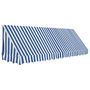 Voir la diapositive 2 : VIDAXL Auvent de bistro 350x120 cm Bleu et blanc
