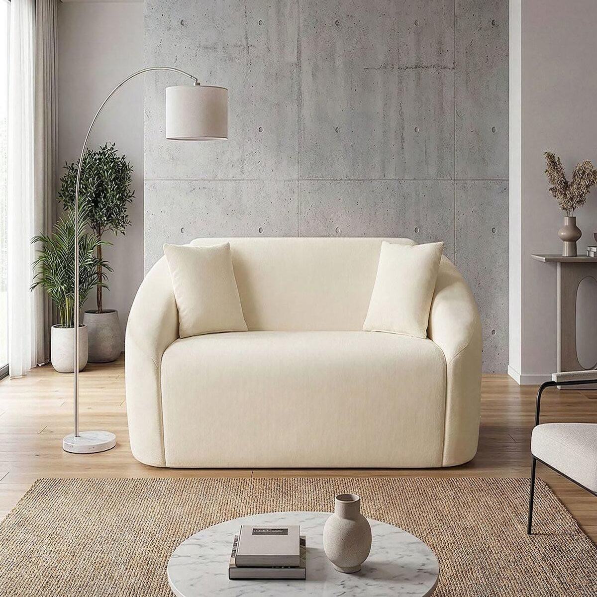 Habitat et Jardin Canapé droit fixe  Ondine  - 2 places - Beige